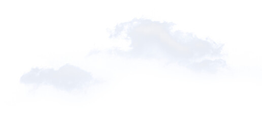 Wall Mural - white cloud fluffy, fog or mist or smoke for overlay and design effect. isolated on transparent back