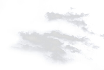 Wall Mural - white cloud fluffy, fog or mist or smoke for overlay and design effect. isolated on transparent back