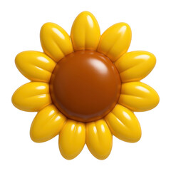 Canvas Print - png vibrant sunflower illustration art
