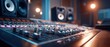 © Studio Nova - The audio mixer showcasing professional recording studio equipment and atmosphere.