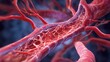 © Ilona - Close examination of human blood vessels reveals a complex network of arteries and veins. This illustration focuses on the intricate details of the cardiovascular system's anatomy and function