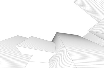 Canvas Print - abstract architecture, vector background