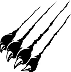 vector illustration of a silhouette of a bird