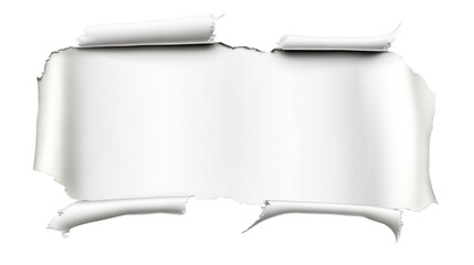 Wall Mural - torn paper with transparent background for design and presentations