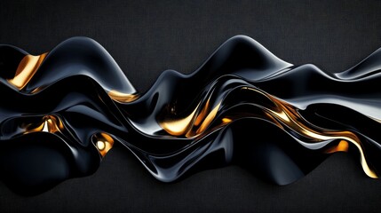 Poster - Chic Gold Accents in a Contemporary Design, Highlighting Polished Sophistication and Modern Textures
