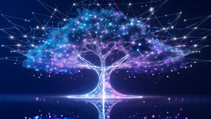 Digital Tree of Life: A Futuristic Representation of Connectivity and Technology