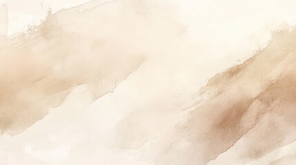 Wall Mural - abstract beige watercolor wash background texture.