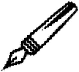 Wall Mural - halftone illustration of a classic fountain pen in black and white