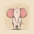 © LyceeChee - Cartoon elephant, distressed expression