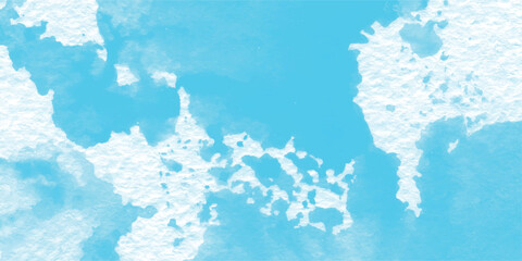 Wall Mural - abstract watercolor sky with textured clouds a tranquil and artistic background for design projects 