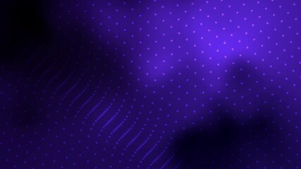 Wall Mural - Abstract purple background with dots and waves
