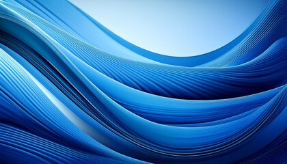Wall Mural - abstract blue waves background