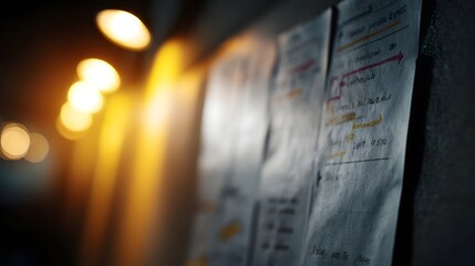 Poster - a detailed business strategy roadmap displayed on a wall long title a comprehensive business strateg
