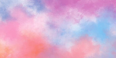 Wall Mural - Abstract colorful watercolor background with bokeh. Hand drawn watercolor texture. Color splashing on paper. Paint stains watercolor texture. Picture painting illustration.	