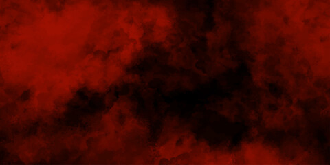 Wall Mural - Abstract Red watercolor smoke texture. paint brush strokes. fire red texture. smoke overlays vintage retro red background. Red vapor on black background. red smoky clouds.	