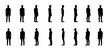 © gpzIMG - Person silhouette, different angles, transparent background