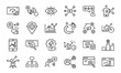 © MDTANVIR - 24 SEO and Digital Marketing Line Icons – Analytics, Social Media, Automation, Mobile Ads, Global Marketing, Search Optimization Vector Icon Set for Websites, Apps & Online Business Projects