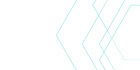 Wall Mural - abstract minimalistic background featuring a series of thin, cyan-blue, translucent chevron lines. l