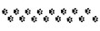 © D.Kaminsky - black paw prints arranged in a straight line from left to right