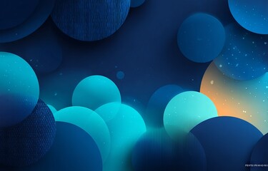 Poster - A blue background with a bunch of dots in the middle. The dots are connected to each other in a way that they form a line. The image has a futuristic and abstract feel to it