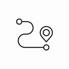 direction path icon sign vector