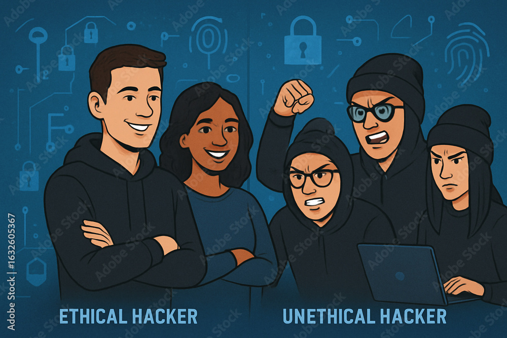 Cybersecurity Team Battle - Ethical Hacker vs Unethical Hacker | Blue ...