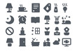 © MaxB - Various home and office icons depicting daily activities and objects for comfort and organization