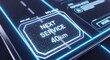 © Rita - Next Service Notification Displayed On Modern Automotive Navigation System Interface