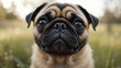 © John - close up of a pug dog's face
