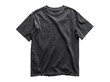 © QBeStock - Dark gray vintage style cotton tshirt mockup, Isolated On White, Transparent Background, Png Cut Out