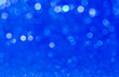 © Shariq .B - Blue glitter bokeh lights abstract background