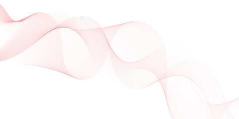 Wall Mural - Abstract pink wavy lines Digital frequency track equalizer background. Curved wave smooth stripe seamless pattern. Wave lines created using blend tool. graphic design template banner business wave.