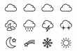 © MAYENUDDIN - Weather icons set collection line style simple design for web and app