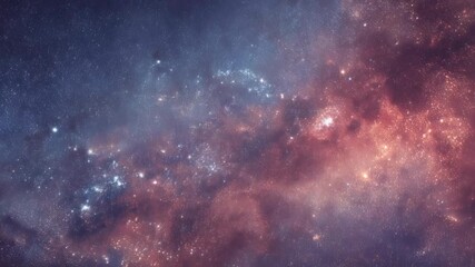 Wall Mural - Beautiful starry night sky with glowing milky way galaxy and sparkling stars in deep space — cosmic astronomy background for astrophotography and celestial nature landscapes
