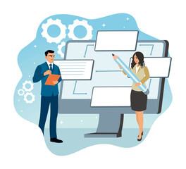 ux or ui designers design layout prototypes of computer applications.