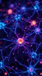 © Nima - Neural Network Activity with Glowing Brain Connections, High-Resolution Concept Art