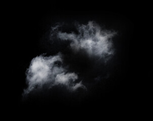 Wall Mural - realistic white cloud fluffy, fog or mist or white smoke for overlay and design effect. isolated on 
