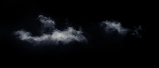 Wall Mural - realistic white cloud fluffy, fog or mist or white smoke for overlay and design effect. isolated on 