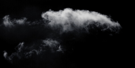 Wall Mural - realistic white cloud fluffy, fog or mist or white smoke for overlay and design effect. isolated on 
