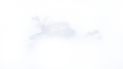 Wall Mural - white cloud fluffy, fog or misty or smoke for overlay and design effect. isolated on transparent bac