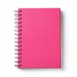 © Ouzhan - A vibrant pink notebook with spiral binding, perfect for journaling and note-taking. The simple design of the notebook inspires creativity and organization