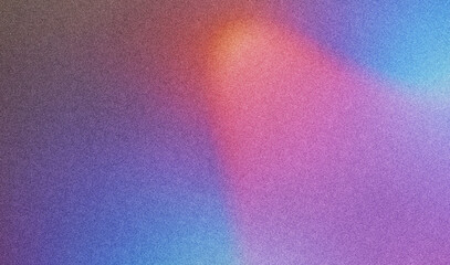 Poster - vibrant poster noise texture banner cover header backdrop design and a grainy purple blue and pink color gradient background
