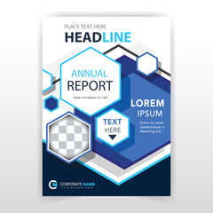 Business abstract vector template brochure design cover modern layout annual report poster flyer in a4 with colorful triangles geometric shapes for tech science market with light background Vectors