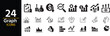 © sourav - Digital Icons of Economic Progress: A meticulously crafted set of 24 digital icons, each representing a different facet of financial growth, market trends, and business analytics.