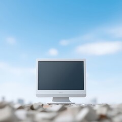 Poster - Modern Computer Monitor on a Minimalistic Background