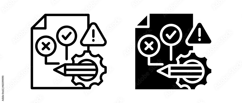 Multiple Projects Icon Project multiple icon set of two.line and glyph vector illustration ...