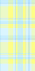 Poster - Pastel yellow and blue plaid pattern. Perfect for backgrounds, textile designs, or springsummer themed projects.  Soft, gentle, and cheerful, this image evokes feelings of serenity and happiness.
