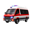 © MOHSENA - Emergency Medical Services Vehicle - Red and White Ambulance