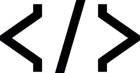 Code brackets symbol programming web development software icon