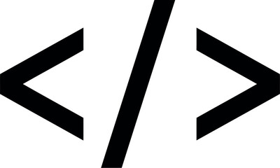 Code symbol programming web development technology icon